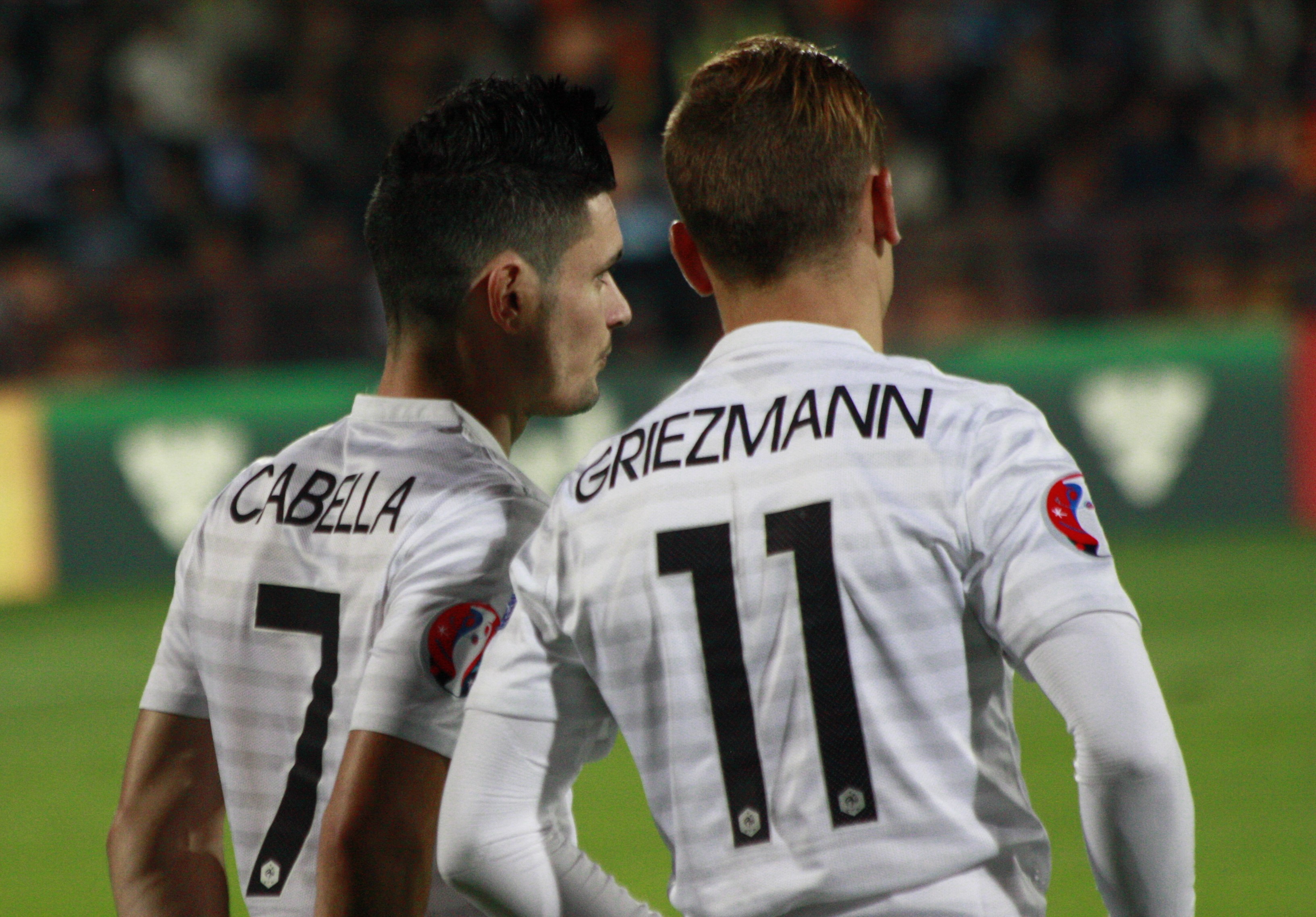 Rémy Cabella et Antoine Griezmann en Équipe de France